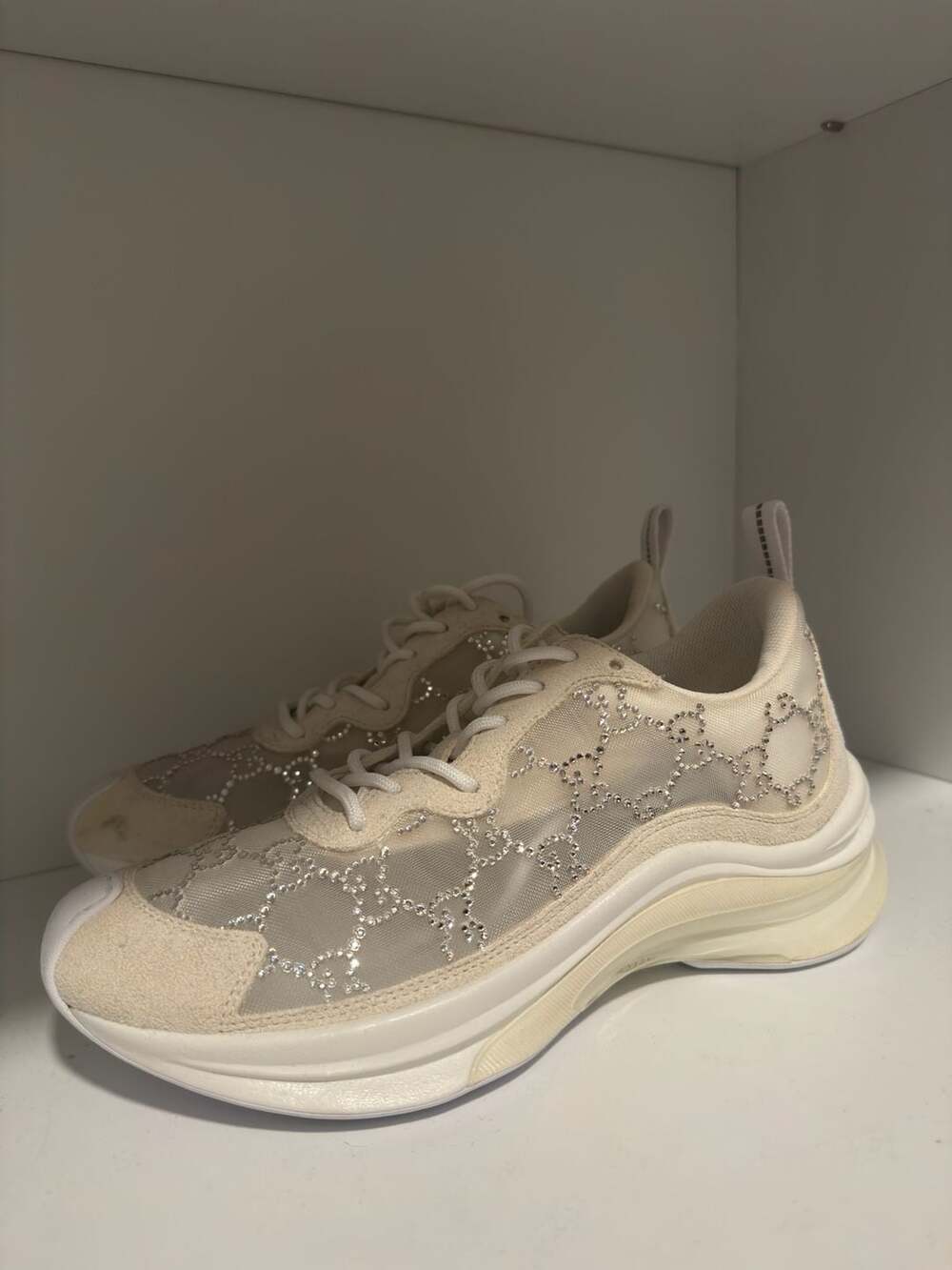Gucci Sneaker 'GG Crystal - White' - WMNS SIZE 7 US - Picture 3 of 6